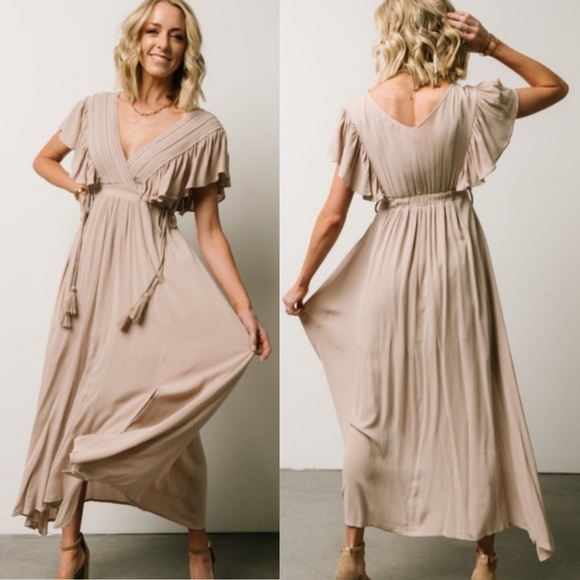 Baltic Born Dresses & Skirts - Baltic Born Jennifer Deep V Maxi Dress